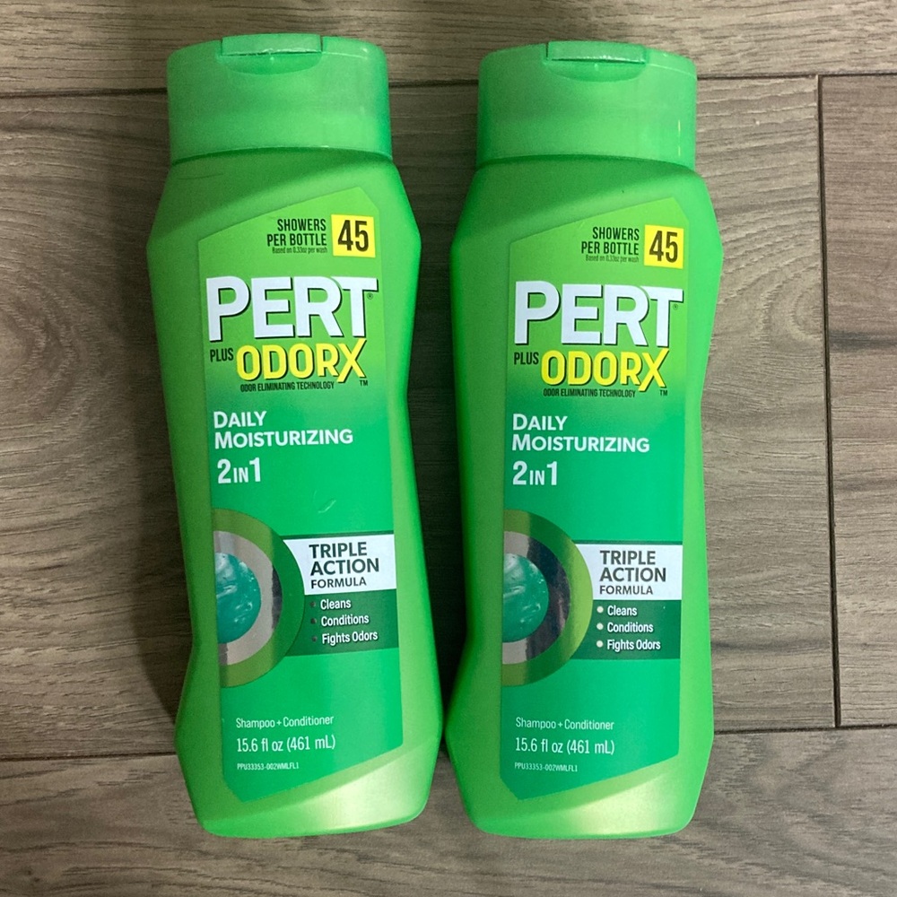 Pert Plus Odor X 2-in-1 Shampoo and Conditioner bundle of 2 NEW